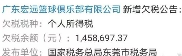 开云体育官方网-广东队被曝欠税，需补缴146万；山东队新外援抵达济南