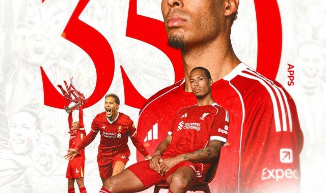 KaiyunSports-开云体育-里程碑之战，范戴克迎来利物浦生涯第350次出场